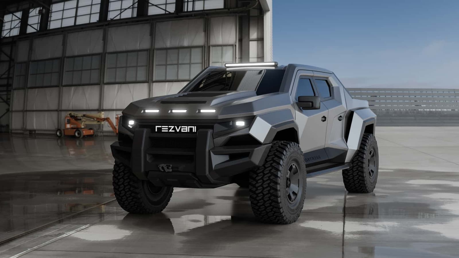 Бронированный пикап выживальщика с 850-сильным V8 и встроенным распылителем перечного газа: представлен Rezvani Fortress за 285 тыс. долларов