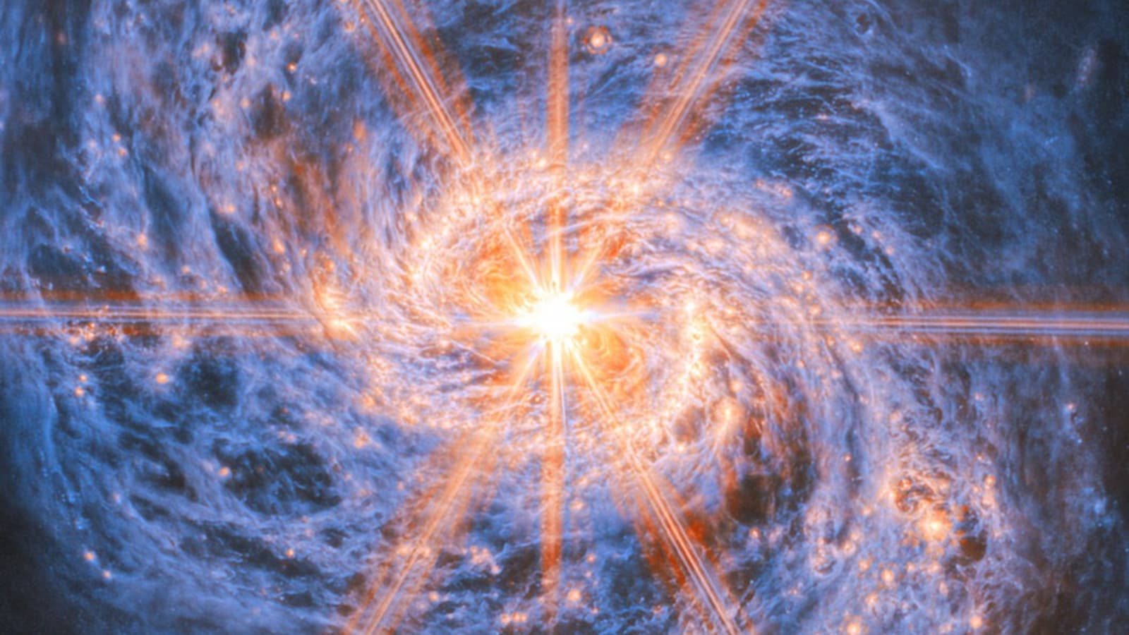 Телескоп «Джеймс Уэбб» показал активное ядро галактики Messier 77 с рекордной детализацией в среднем инфракрасном диапазоне