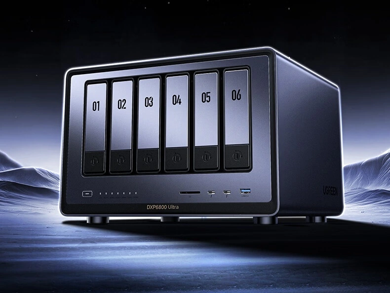 Intel Core 7 150U, 8 ГБ ОЗУ, 128 ГБ SSD, большой набор портов и до 8 мест для накопителей. Представлены NAS Ugreen DXP6800 Ultra и DXP8800 Ultra