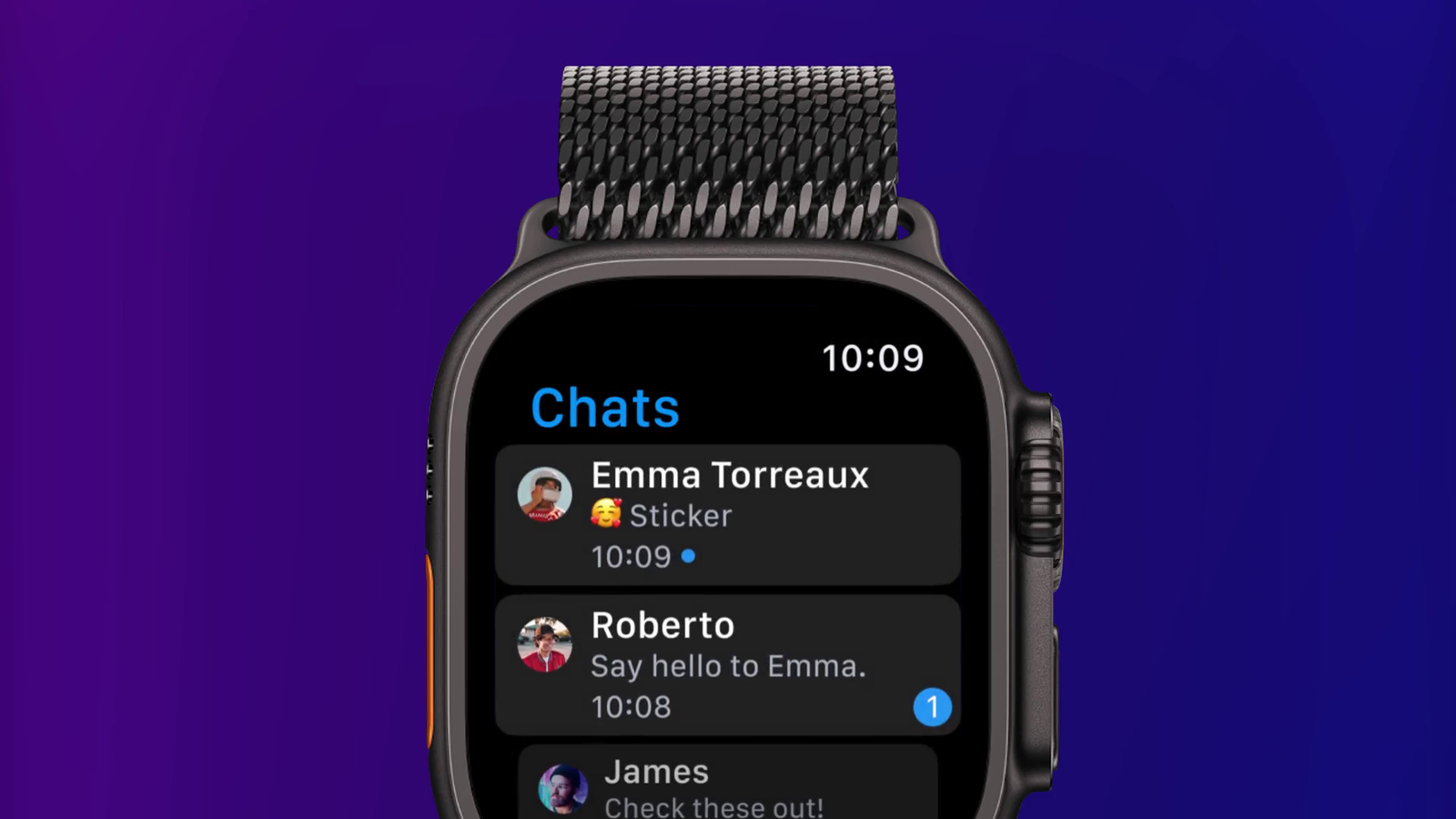 Вышел официальный Telegram для Apple Watch