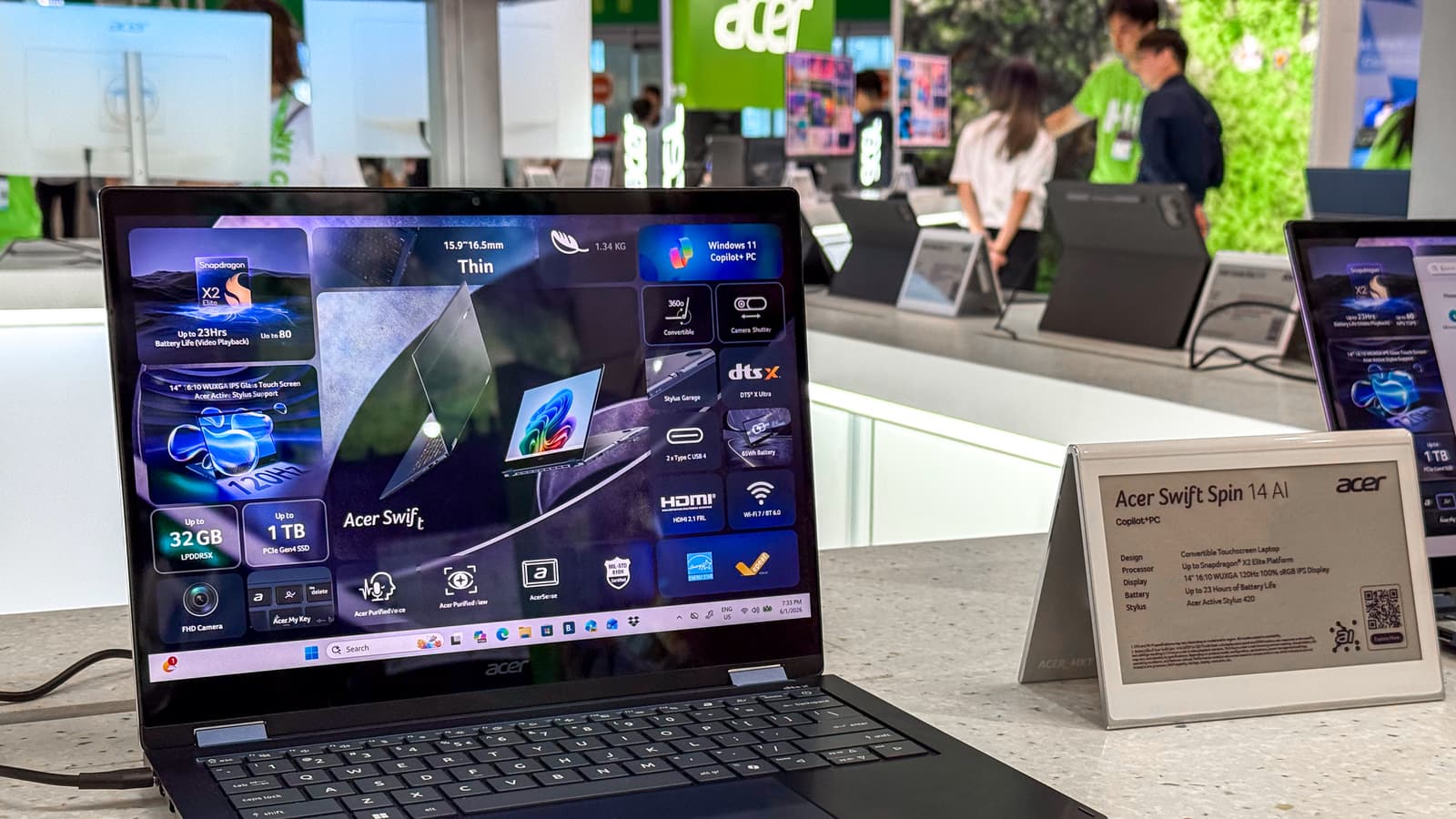 Трансформер на Snapdragon, игровой флагман Helios 18, портативная консоль, умные очки и 3D-монитор. Acer на Computex 2026