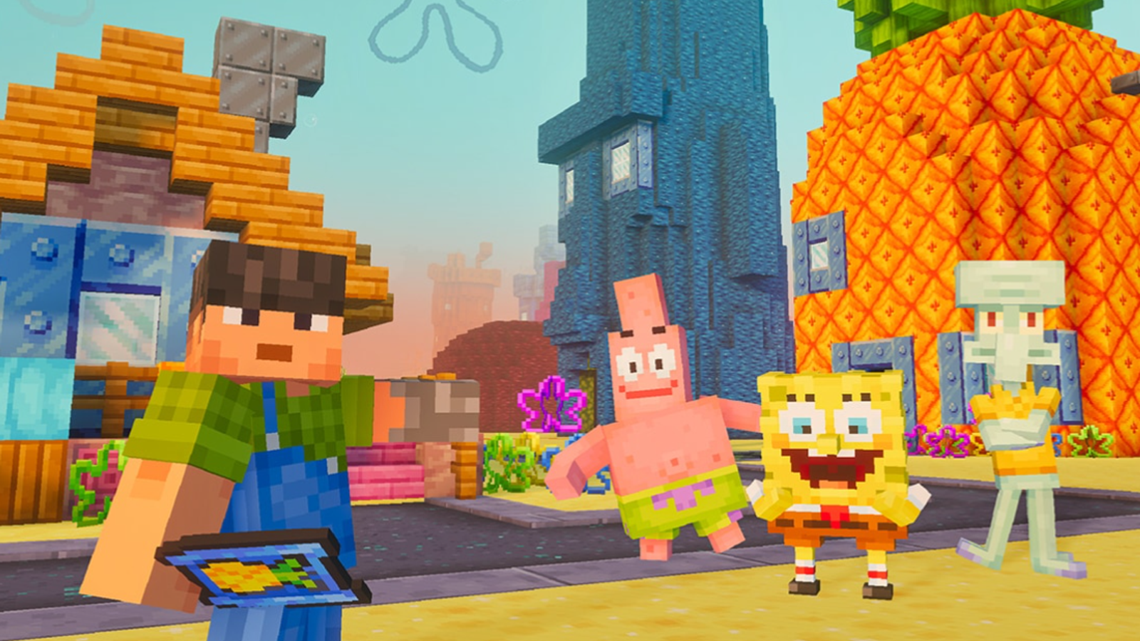 Minecraft gets SpongeBob collaboration with a randomly generated themed world Minecraft gets SpongeBob collaboration with a randomly generated themed world