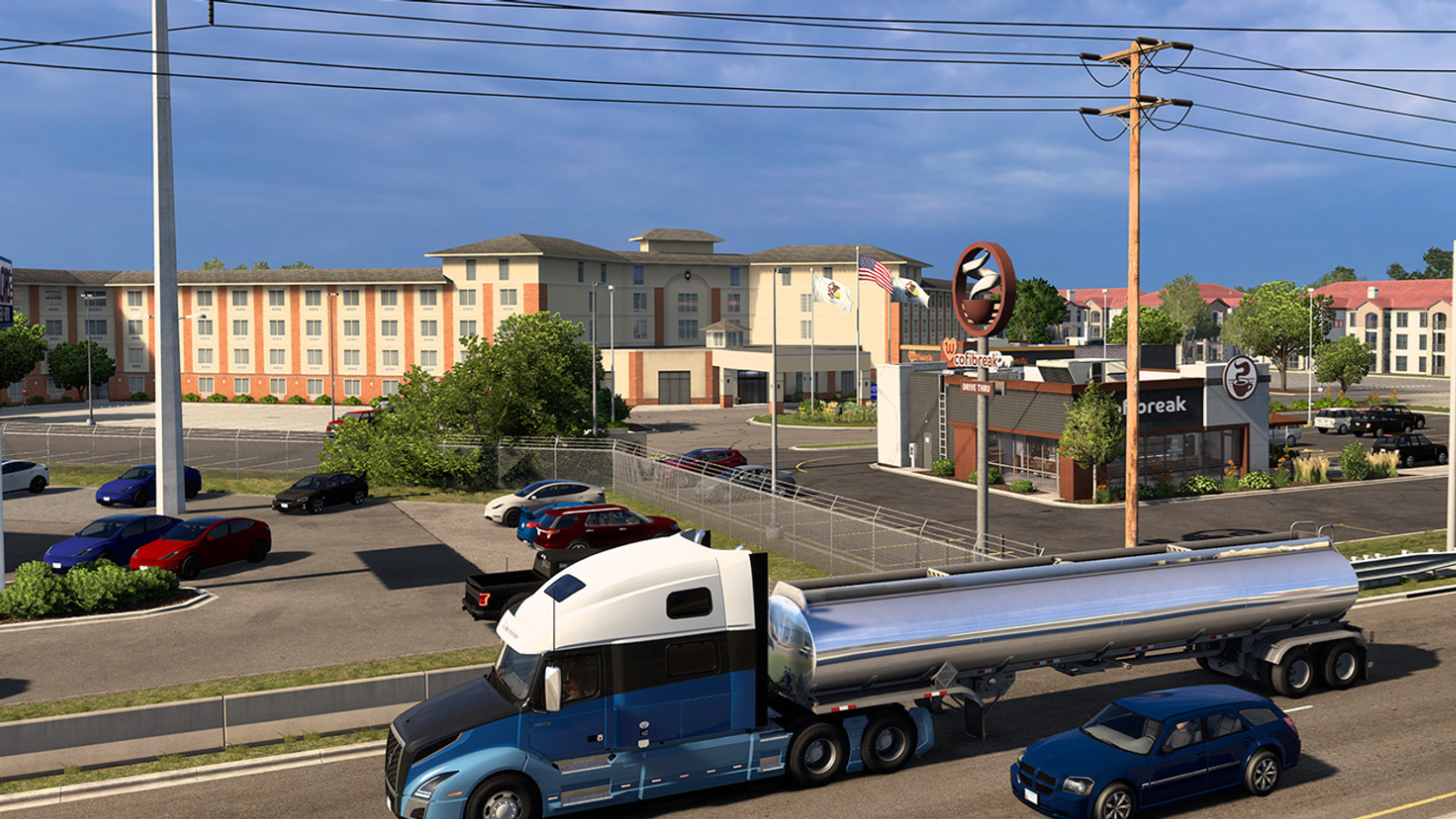 Новые кадры American Truck Simulator: разработчики представили Блумингтон из дополнения про Иллинойс Новые кадры American Truck Simulator: разработчики представили Блумингтон из дополнения про Иллинойс