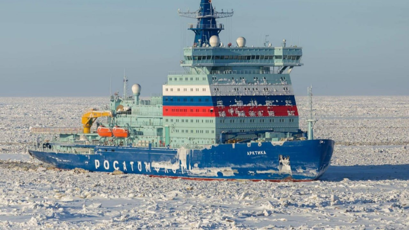 Атомный ледокол «Арктика» проекта 22220 обеспечит проводку газовоза «Алексей Косыгин» к «Арктик СПГ-2»