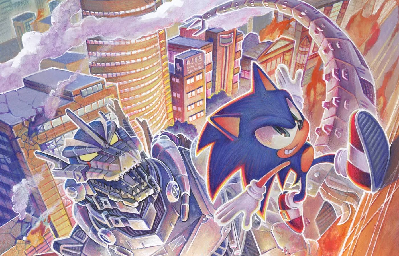 Годзилла и Соник встретятся в комиксе-кроссовере в 2026 году Годзилла и Соник встретятся в комиксе-кроссовере в 2026 году