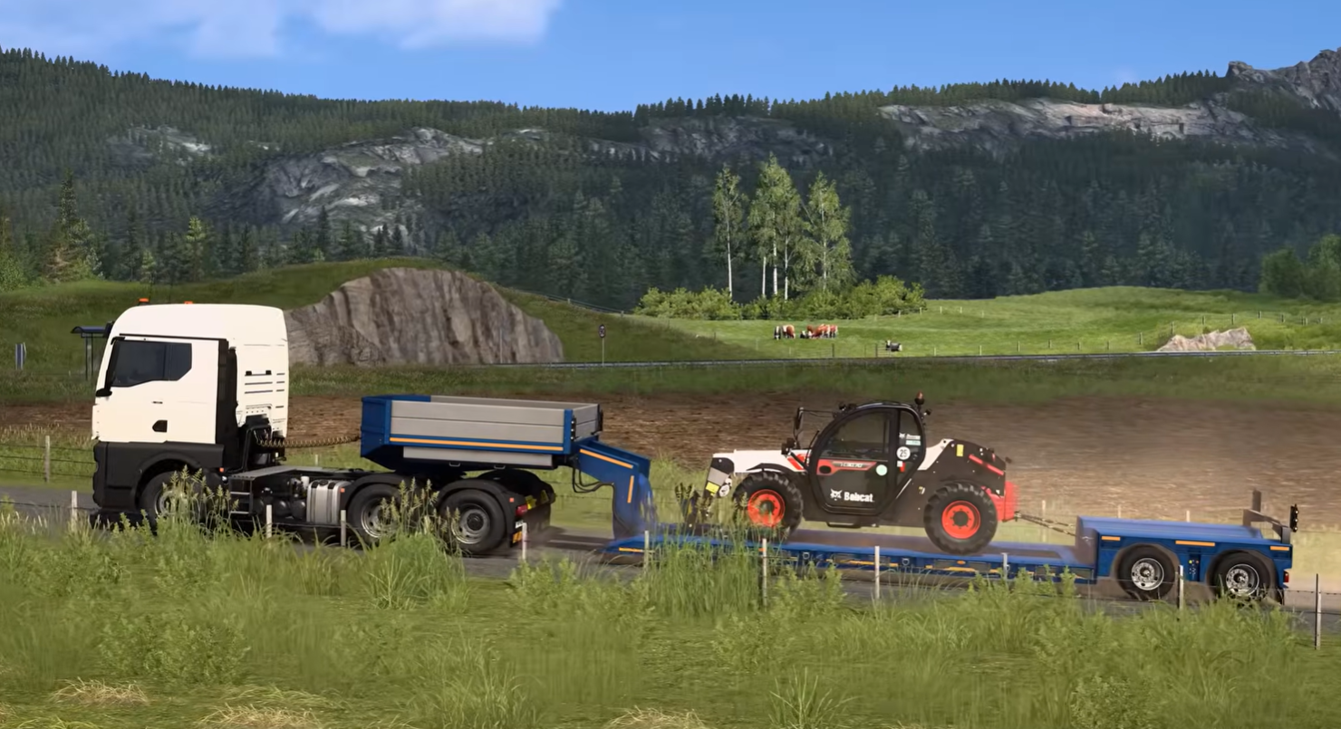 Для Euro Truck Simulator 2 и ATS вышли дополнения со спецтехникой и «бобкэтами» Для Euro Truck Simulator 2 и ATS вышли дополнения со спецтехникой и «бобкэтами»