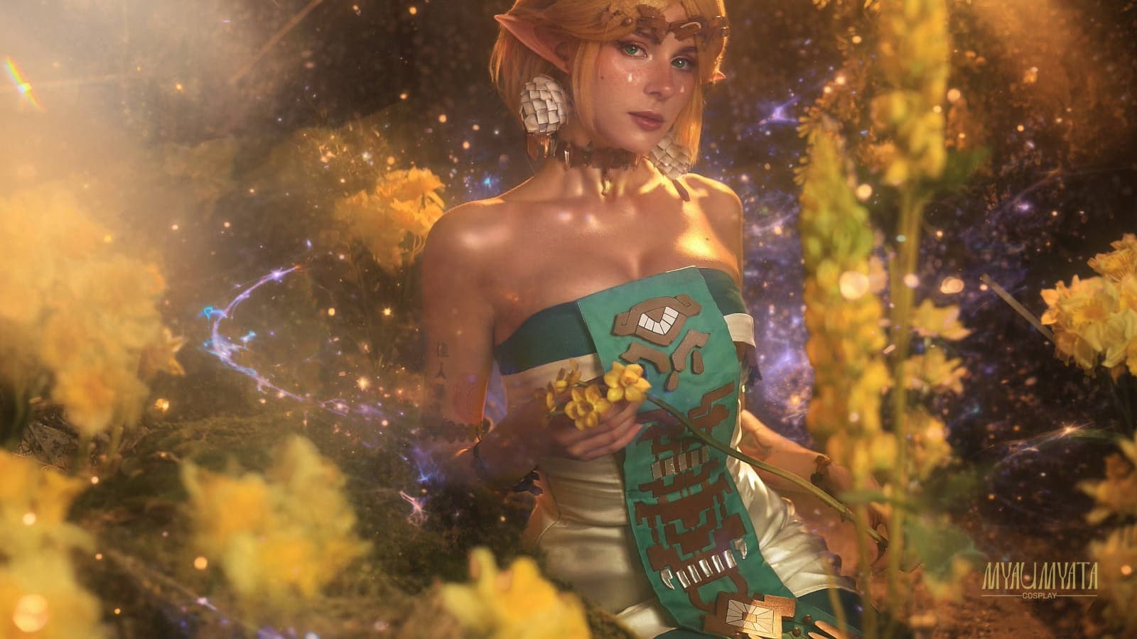 Косплей принцессы Зельды из The Legend of Zelda: Tears of the Kingdom