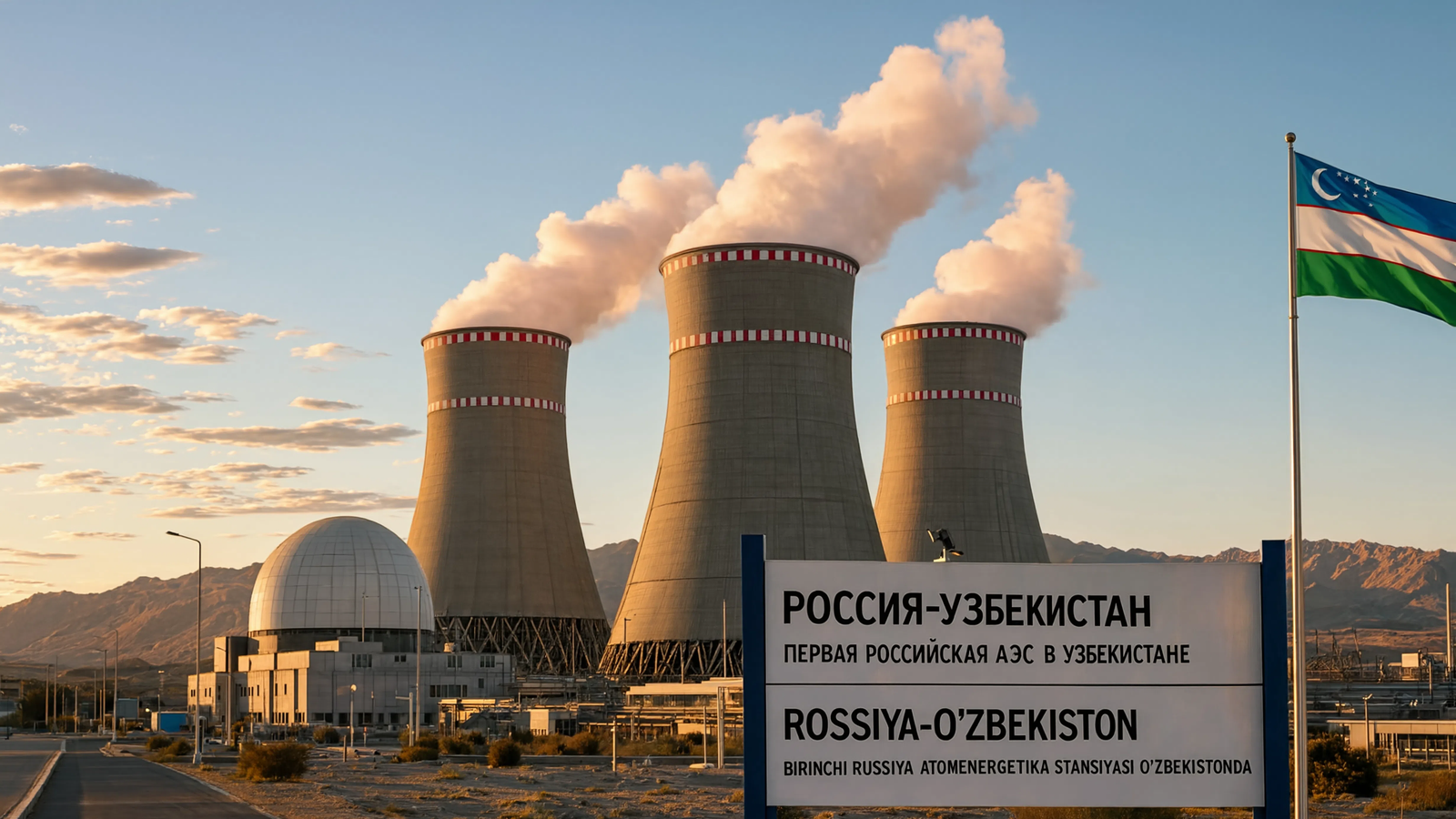 Россия начала строительство первой АЭС в Узбекистане