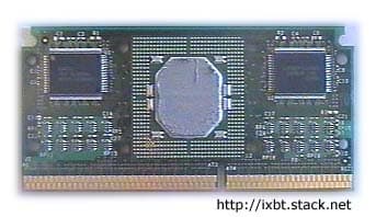 Pentium II — лицевая сторона платы