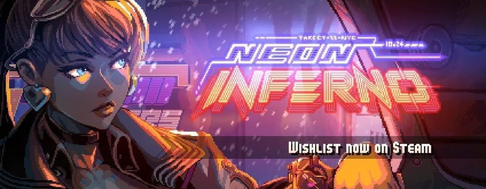 Анонсирован двухмерный боевик Neon Inferno с ретро-атмосферой в стиле Contra