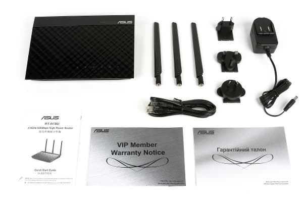Комплект поставки Asus RT-N18U Комплект поставки Asus RT-N18U