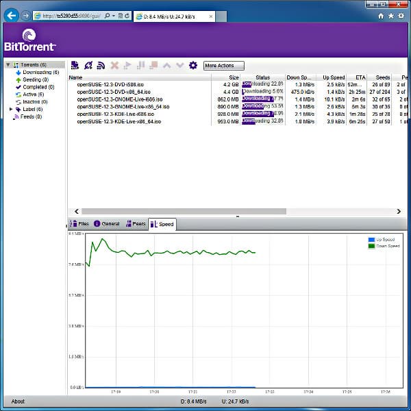 Клиент BitTorrent в Buffalo TeraStation 5200 Клиент BitTorrent в Buffalo TeraStation 5200