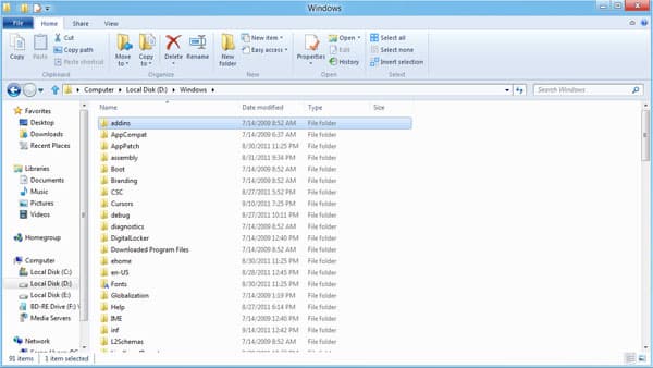 Окно Explorer в режиме Desktop
