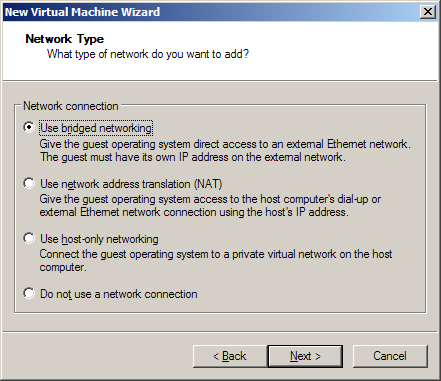 Мастер создания виртуальной машины