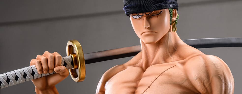 Бывший охотник на пиратов: LX Studio открыла предзаказ на полноразмерную статую Ророноа Зоро из аниме One Piece