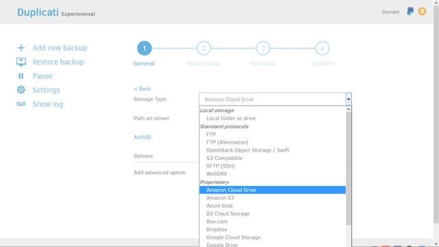 Модуль Duplicati Модуль Duplicati