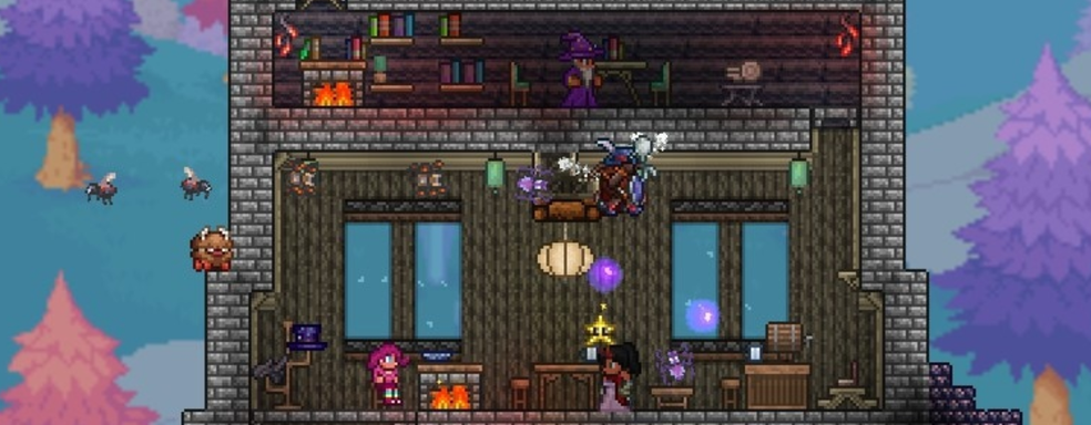 Создатели Terraria показали бумеранг, рубящий деревья, слаймов и автосбор ресурсов