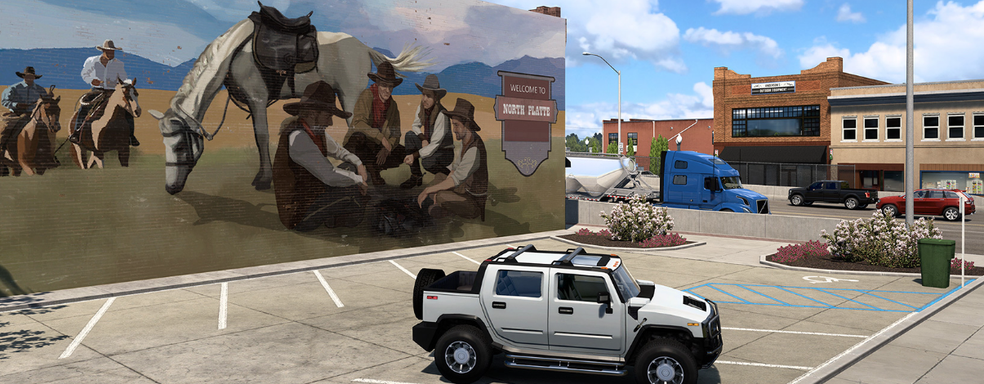 Уличное искусство Небраски в American Truck Simulator: новые скриншоты дополнения для ATS