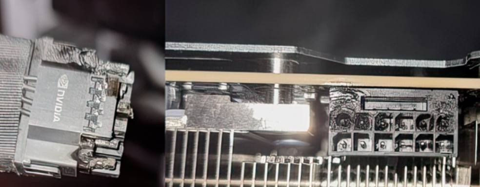 GeForce RTX 4090 плавит кабеля из-за хлипкого переходника. Блогер показал пожароопасную конструкцию, вызывающую проблемы