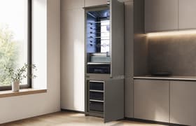 Встраиваемый двухкамерный холодильник Lex LBI 193.3ID Grey: