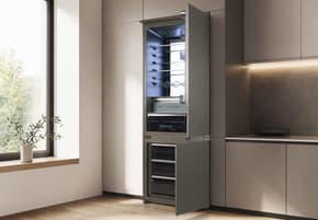 Встраиваемый двухкамерный холодильник Lex LBI 193.3ID Grey: