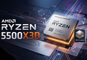 Процессор AMD Ryzen 5 5500X3D для платформы АМ4: