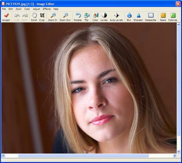 Редактор изображений, входящий в состав ACD FotoSlate 4 Photo Print Studio