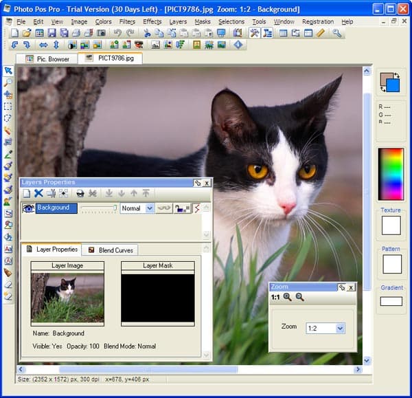 Рабочее окно Photo Pos Pro