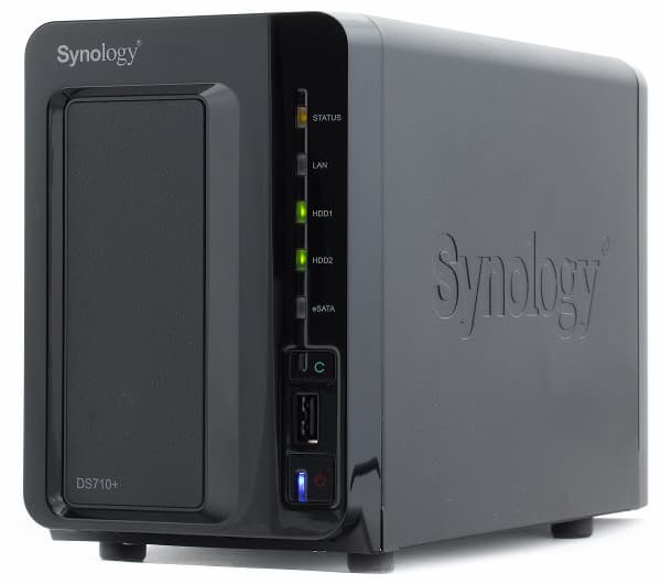 Synology DS710+, внешний вид