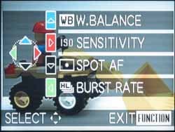 Меню Panasonic DMC-LC1