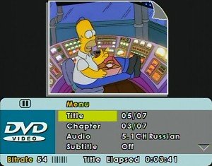 DVD, Infopanel