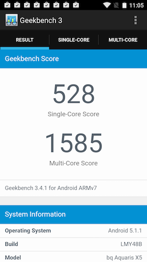 Скриншот смартфона BQ Aquaris X5 Cyanogen Edition