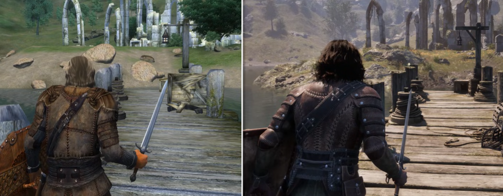 The Elder Scrolls 4 Oblivion Remastered запустили с «ультра-графикой» на RTX 5090 и сравнили с оригинальной игрой 2006 года