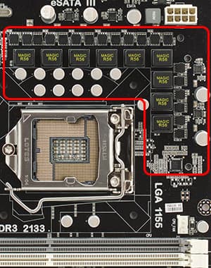 Преобразователь напряжения для процессора на плате с Socket 1155 Преобразователь напряжения для процессора на плате с Socket 1155