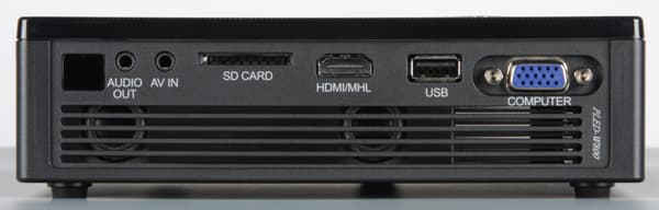 DLP-проектор ViewSonic PLED-W800, вид сзади