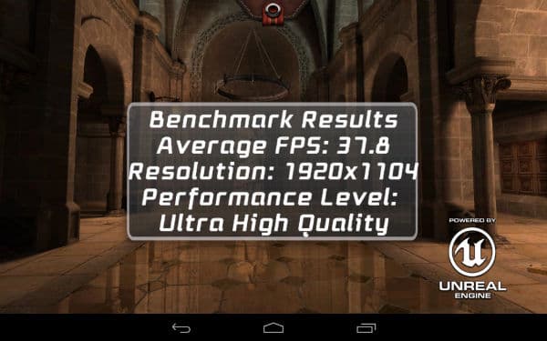 Скриншот Epic Citadel, снятый на Google Nexus 7 второго поколения