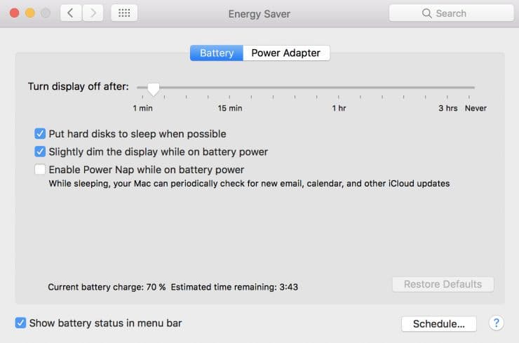 Скриншот с 13-дюймового Apple MacBook Pro (Late 2016)