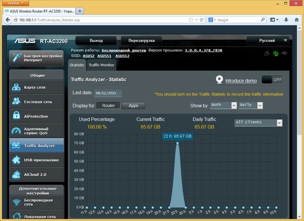 Настройка Asus RT-AC3200 Настройка Asus RT-AC3200