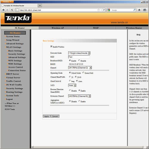 настройка Tenda 3G300M адаптер Tenda W322U