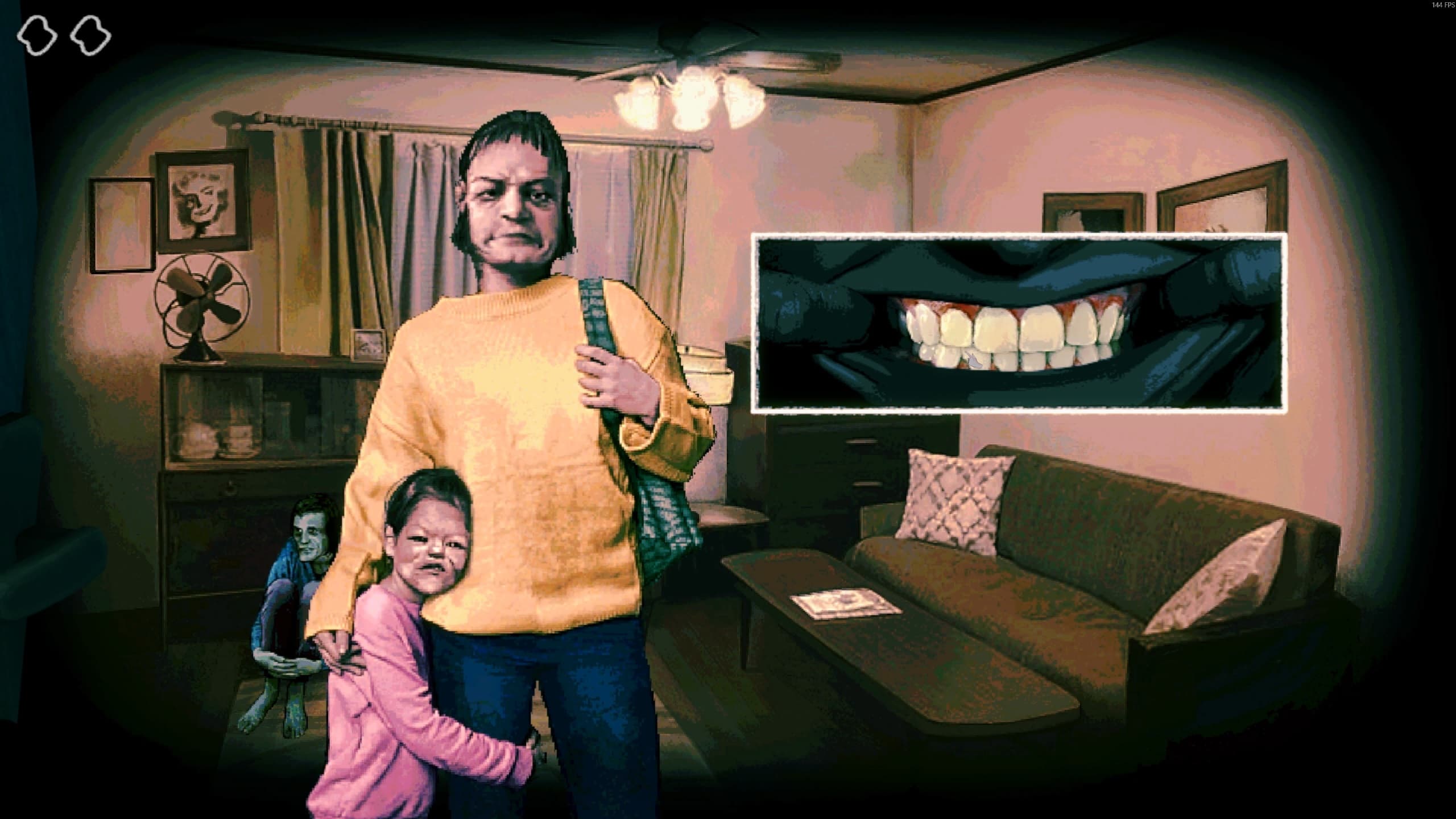 Подозрительно белые зубы