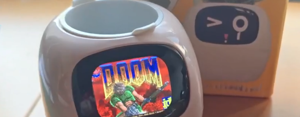 Шутер DOOM запустили на цветочном горшке