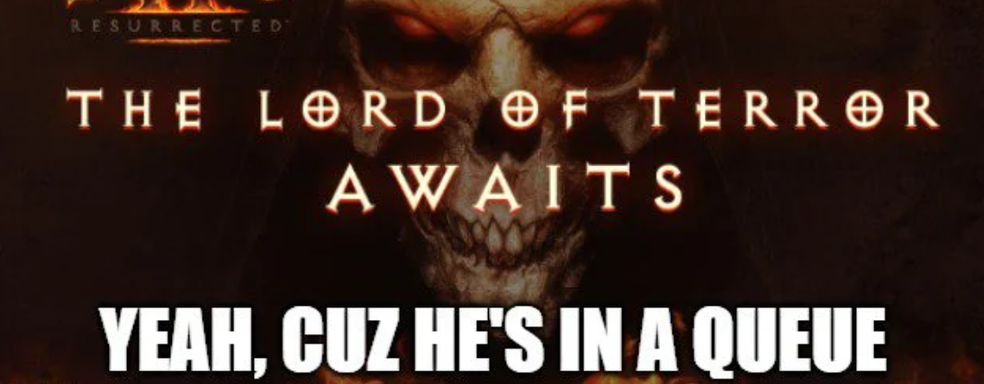 Игроки в Diablo 2 Resurrected часами ожидают возможности попасть в игру, а разработчики советуют игнорировать длину очереди