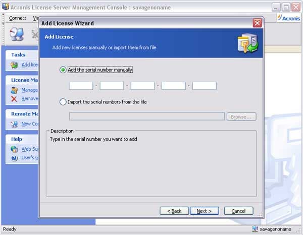 Добавление лицензии