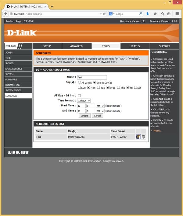 Настройка D-Link DIR-860L