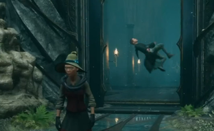 Насколько проработана физика в Hogwarts Legacy — показывает летающий белый мужчина и темнокожая девушка с афро