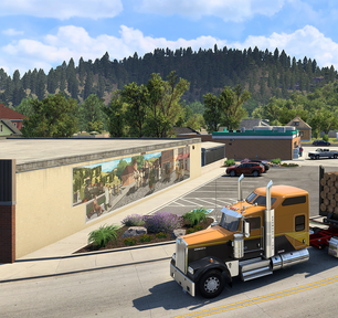 Авторы American Truck Simulator рассказали о городе Хот-Спрингс из грядущего дополнения "Южная Дакота"