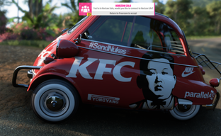 Игрока в Forza Horizon 5 забанили на 8000 лет. На машине был Ким Чен Ын и надпись «SendNukes»