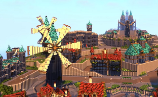 Мондштадт из Genshin Impact воссоздали в Minecraft за 5 месяцев