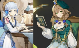 Утечка: новые облики Аяки и Лизы из Genshin Impact в цвете