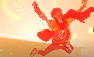 Авторы Evil Within представили красочный ритм-экшен Hi-Fi Rush, герой которого избивает роботов электрогитарой